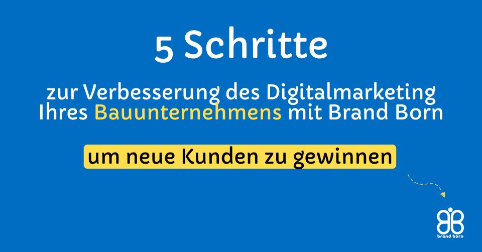 Digitales Marketing für Bauunternehmen - Digitales Marketing Baufirmen, Digitales Marketing Bauunternehmer, Digitales Marketing Bauträger, Digitales Marketing Immobilien
