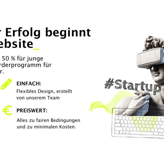Start-up gründen, Digitalisierung von Start-ups, MINI Website, START-UP Website, START-SMM, LOKAL Start, Förderung lokaler Unternehmen, Entwicklung des Logos