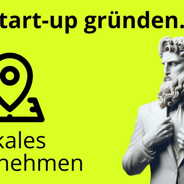 Start-up gründen lokale Unternehmen, Förderung lokaler Unternehmen, lokales Start-up, Markers auf Google Maps, Logo, Google Unternehmensprofil