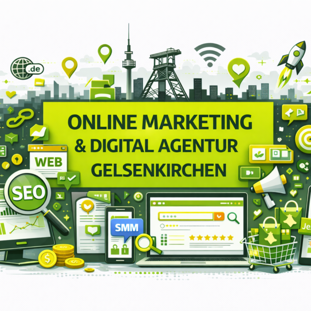 Online Marketing Gelsenkirchen: Digital Marketing Agentur Gelsenkirchen, Webdesign, Webshop, E-Commerce, Social Media Marketing (SMM), SEO und Google Ads.