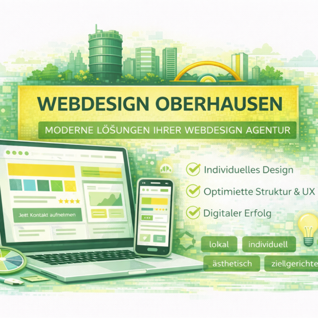 Webdesign Oberhausen: Design Oberhausen, Webdesign Agentur Oberhausen, moderne digitale Lösungen für Unternehmen.