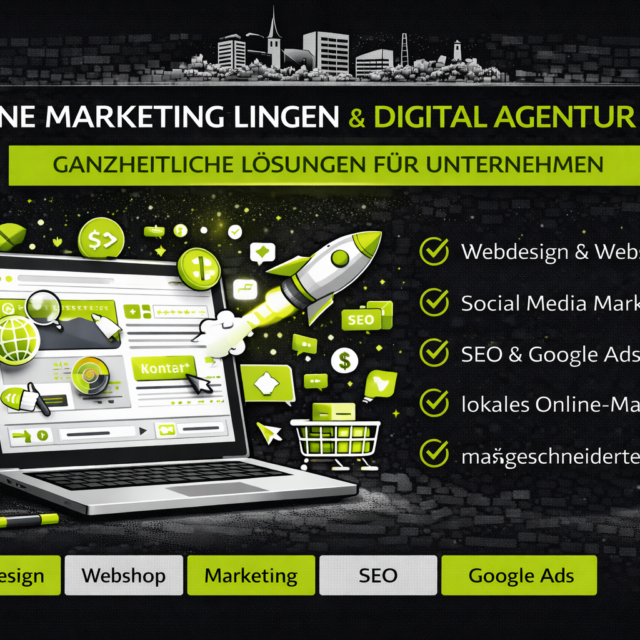Online Marketing Lingen: Digital Agentur Lingen für Webdesign Lingen, Webshop Lingen, Marketing Lingen, SMM Lingen, SEO Lingen und Google Ads Lingen