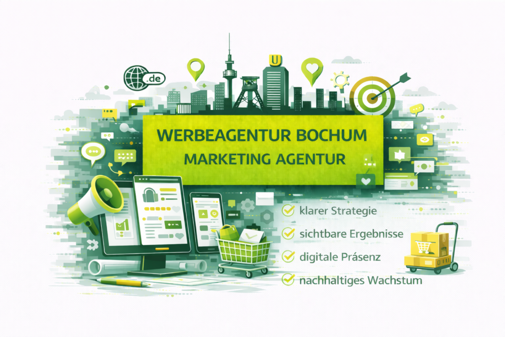 Werbeagentur Bochum: Marketing Agentur Bochum, digitale Markenstrategie, Online Marketing für Unternehmen in Bochum.