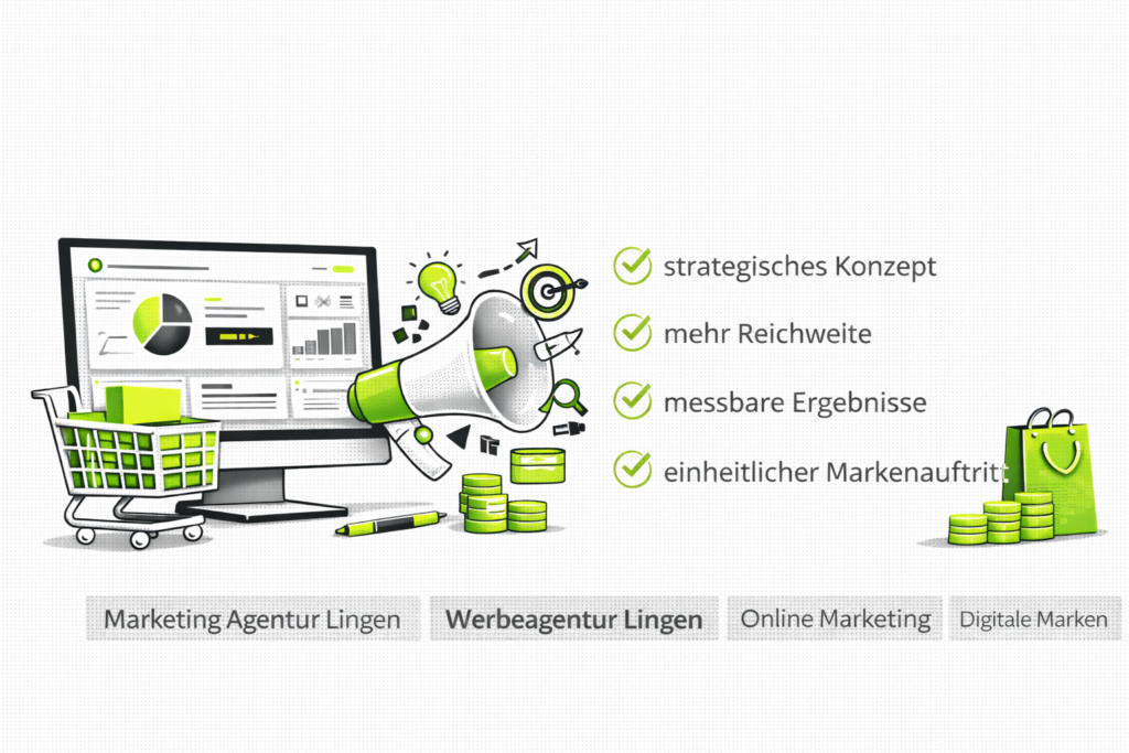 Werbeagentur Lingen: Marketing Agentur Lingen für digitale Marken, strategisches Online Marketing und Sichtbarkeit.