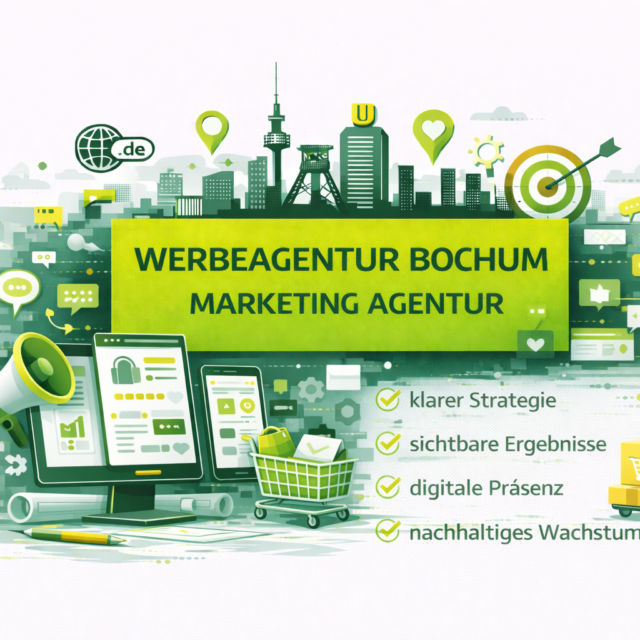 Werbeagentur Bochum: Marketing Agentur Bochum, digitale Markenstrategie, Online Marketing für Unternehmen in Bochum.