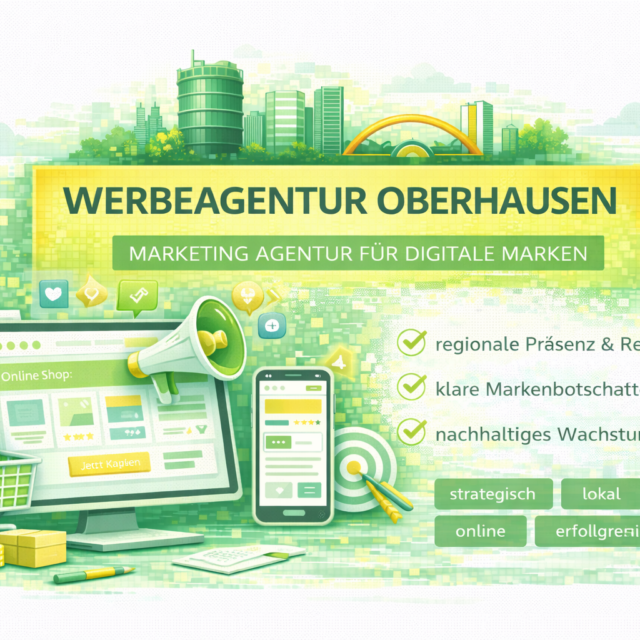 Werbeagentur Oberhausen: Marketing Agentur Oberhausen für digitale Marken, strategisches Online Marketing und Sichtbarkeit.