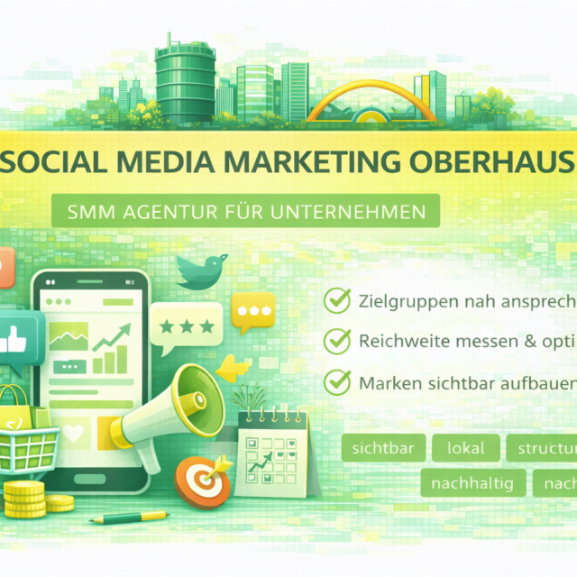 Social Media Marketing Oberhausen: SMM Oberhausen, SMM Agentur Oberhausen, Social Media Agentur für Unternehmen.