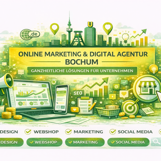 Online Marketing Bochum: Digital Marketing Agentur Bochum für Webdesign, Webshop, Marketing, Social Media, SEO und Google Ads.