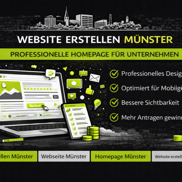 Website erstellen Münster: Webseite Münster, Homepage Münster, Website erstellen lassen Münster, Münster Website.