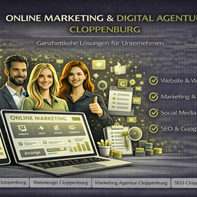 Online Marketing Cloppenburg: Digital Agentur Cloppenburg für Webdesign Cloppenburg, SMM Cloppenburg, SEO Cloppenburg und Google Ads Cloppenburg Online Werbung.