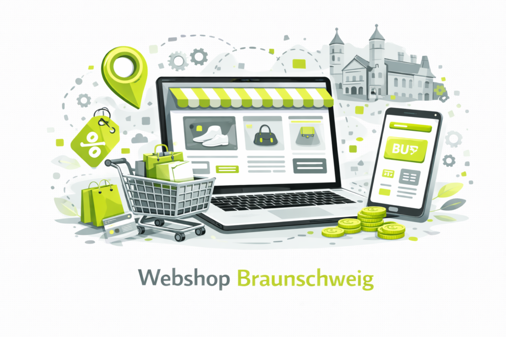 Webshop Braunschweig: E-Commerce Braunschweig, Online Shop Braunschweig, Shop erstellen Braunschweig, E-Commerce Agentur Braunschweig.