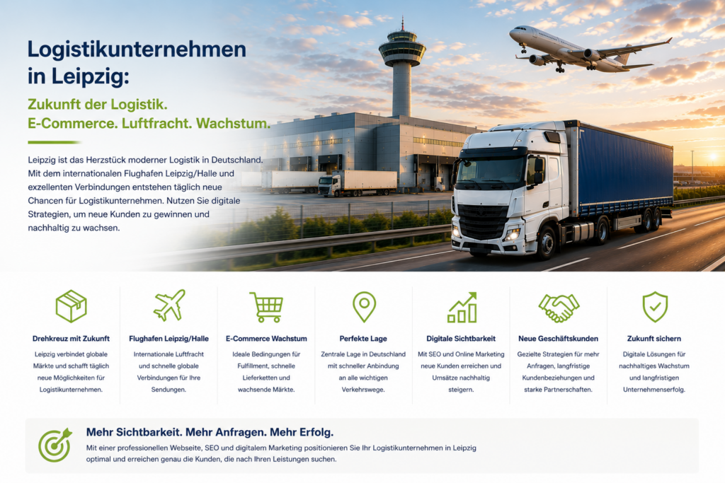 Logistikunternehmen Leipzig, Spedition Leipzig, Logistik Leipzig, Transportunternehmen Leipzig, SEO Logistikunternehmen