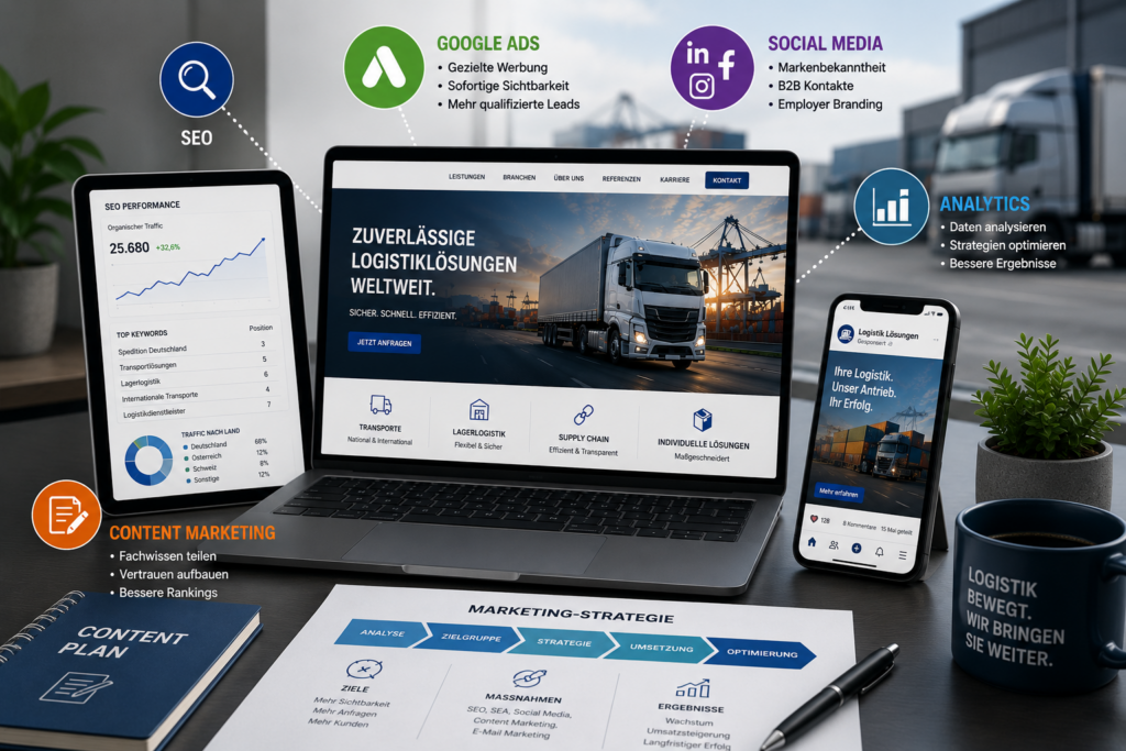 Online Marketing für Logistikunternehmen: Die besten Strategien