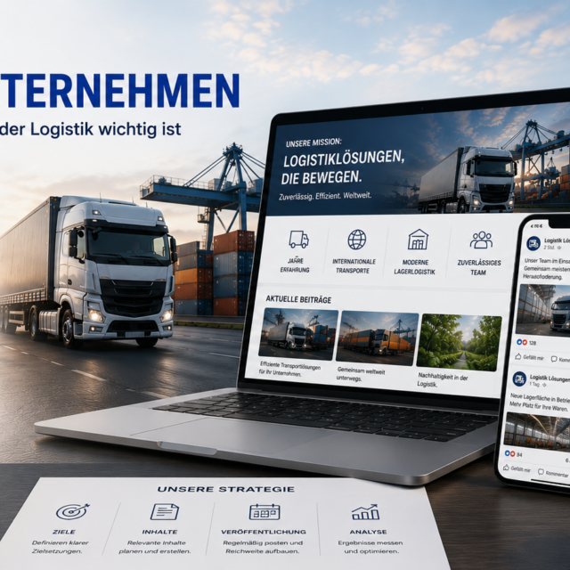 SMM Logistikunternehmen, Social Media Logistikunternehmen, Employer Branding Logistik, Social Media Marketing Logistikunternehmen, SEO Logistikunternehmen