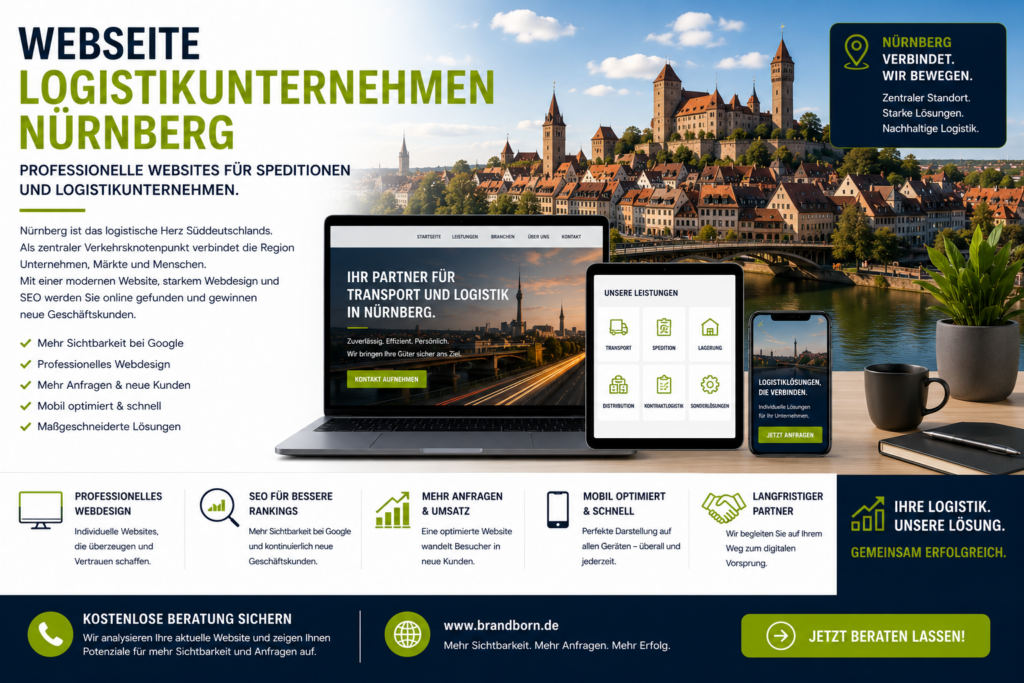 Webseite Logistikunternehmen Nürnberg, Webdesign Logistikunternehmen Nürnberg, Website für Spedition Nürnberg, SEO Logistikunternehmen Nürnberg Webdesign - Brand Born Website SEO SMM Digital Marketing Webseite Logistikunternehmen Nürnberg, Webdesign Logistikunternehmen Nürnberg, Website für Spedition Nürnberg, SEO Logistikunternehmen Nürnberg Webdesign