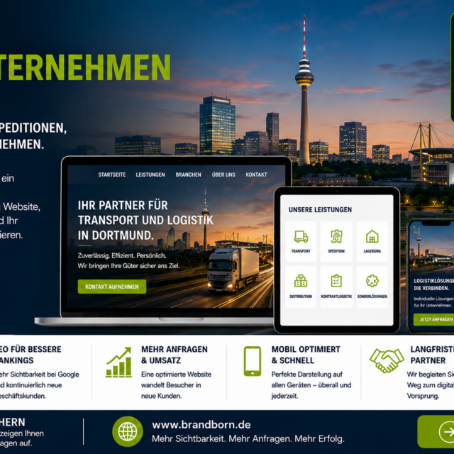 Webseite Logistikunternehmen Dortmund Webdesign, Webdesign Logistikunternehmen Dortmund, Website für Spedition Dortmund, SEO Logistikunternehmen Dortmund