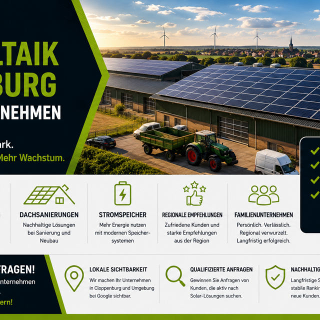 Webdesign Photovoltaik Cloppenburg und SEO Solarunternehmen Cloppenburg. SEO Photovoltaik Cloppenburg, Webseite Photovoltaik Cloppenburg