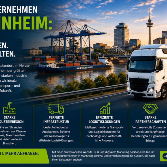 Logistikunternehmen Mannheim, Spedition Mannheim, Logistik Mannheim, Transportunternehmen Mannheim, SEO Logistikunternehmen
