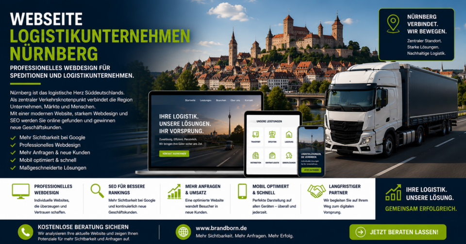 Webseite Logistikunternehmen Nürnberg, Webdesign Logistikunternehmen Nürnberg, Website für Spedition Nürnberg, SEO Logistikunternehmen Nürnberg Webdesign - Brand Born Website SEO SMM Digital Marketing Webseite Logistikunternehmen Nürnberg, Webdesign Logistikunternehmen Nürnberg, Website für Spedition Nürnberg, SEO Logistikunternehmen Nürnberg Webdesign