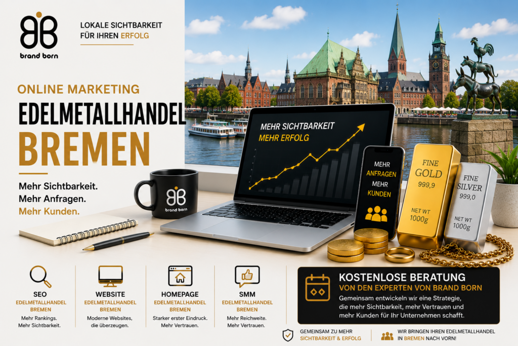 Online Marketing Edelmetallhandel Bremen: SEO Edelmetallhandel Bremen, Website Edelmetallhandel Bremen, Homepage Edelmetallhandel Bremen, SMM Edelmetallhandel Bremen. - Brand Born Website SEO SMM Digital Marketing Online Marketing Edelmetallhandel Bremen: SEO Edelmetallhandel Bremen, Website Edelmetallhandel Bremen, Homepage Edelmetallhandel Bremen, SMM Edelmetallhandel Bremen.