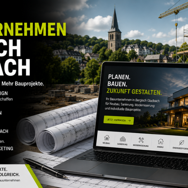 Webdesign Bauunternehmen Bergisch Gladbach, SEO Bauunternehmen Bergisch Gladbach, Website Bauunternehmen Bergisch Gladbach, Baumesse Bergisch Gladbach