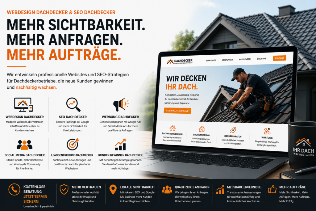 Webdesign Dachdecker, SEO Dachdecker, Website Dachdecker, Dachdecker Website, Dachdecker Homepage, Dachdecker Marketing, Online Marketing Dachdecker