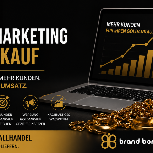 Marketing Goldankauf, Online Marketing Goldankauf, Goldankauf Kunden gewinnen, Neukunden Goldankauf, Werbung Goldankauf, Marketing Edelmetallhandel