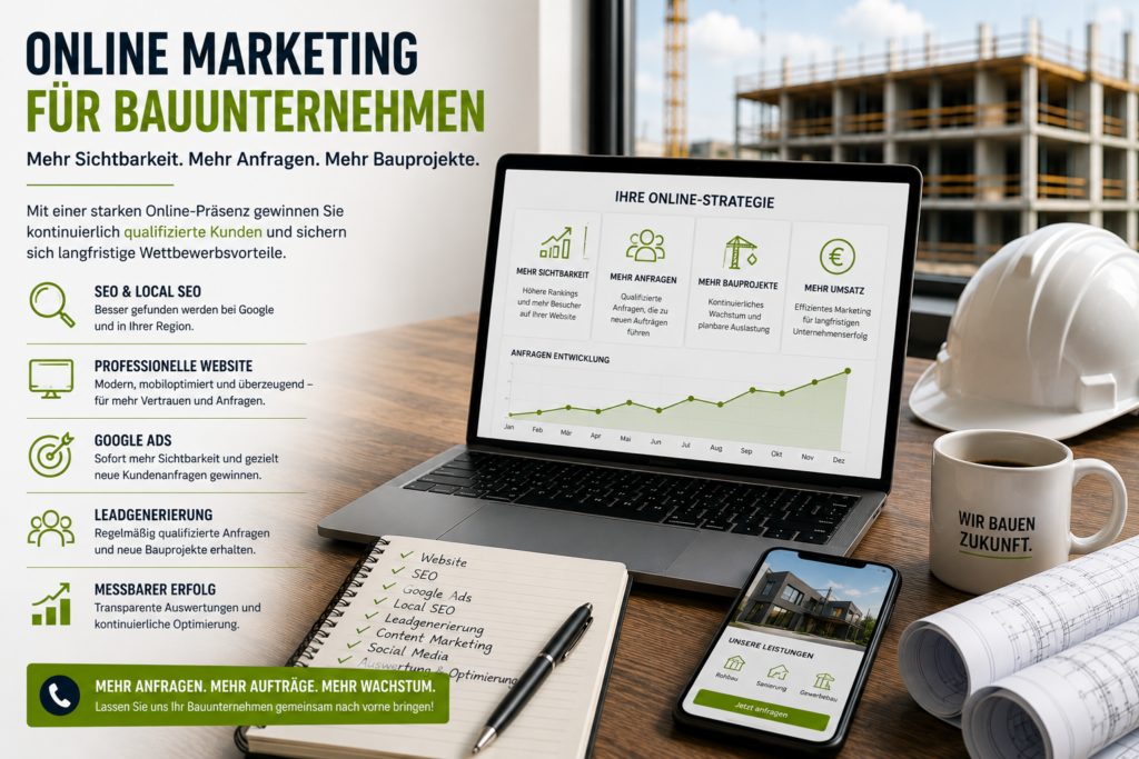 Online Marketing für Bauunternehmen, Marketing für Bauunternehmen, Bauunternehmen Kunden gewinnen, Mehr Anfragen Bauunternehmen, Leadgenerierung Bauunternehmen - Brand Born Website SEO SMM Digital Marketing Online Marketing für Bauunternehmen, Marketing für Bauunternehmen, Bauunternehmen Kunden gewinnen, Mehr Anfragen Bauunternehmen, Leadgenerierung Bauunternehmen