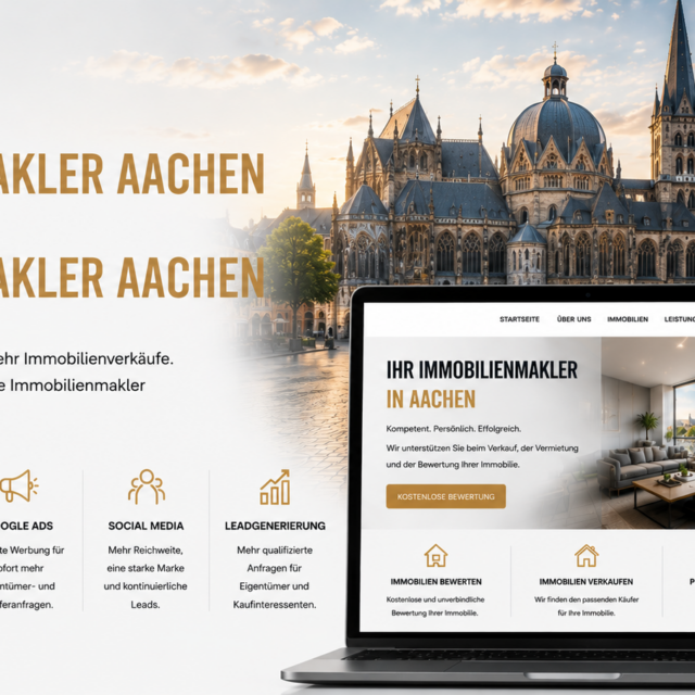 Webdesign Immobilienmakler Aachen, SEO Immobilienmakler Aachen, Website Immobilienmakler Aachen, Immobilienmakler Homepage Aachen