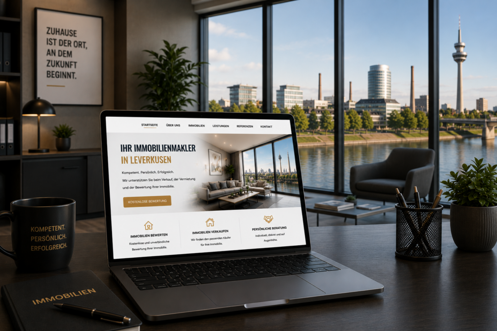 Webdesign Immobilienmakler Leverkusen, SEO Immobilienmakler Leverkusen, Website Immobilienmakler Leverkusen, Immobilienmakler Homepage Leverkusen
