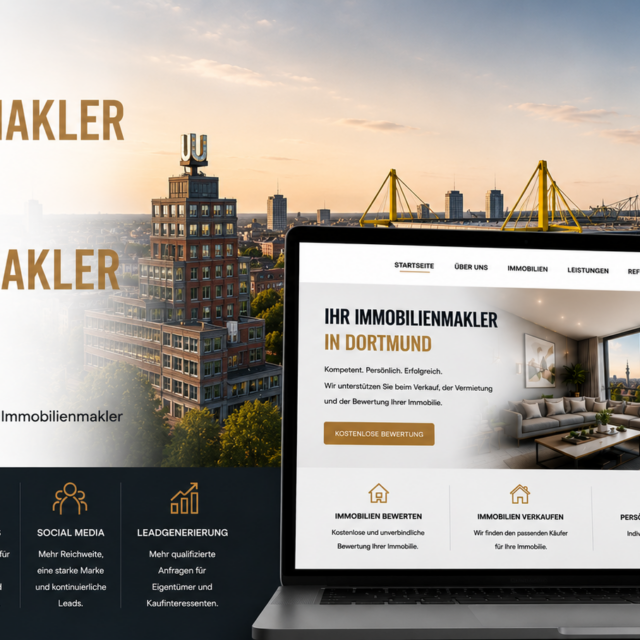 Webdesign Immobilienmakler Dortmund, SEO Immobilienmakler Dortmund, Website Immobilienmakler Dortmund, Immobilienmakler Homepage Dortmund