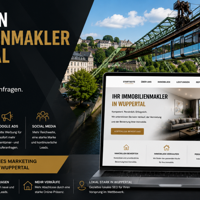 Webdesign Immobilienmakler Wuppertal, SEO Immobilienmakler Wuppertal, Website Immobilienmakler Wuppertal, Immobilienmakler Homepage Wuppertal