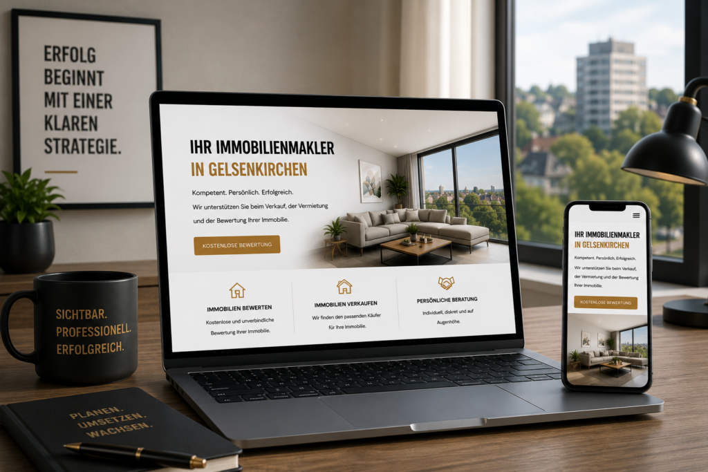 Webdesign Immobilienmakler Gelsenkirchen, SEO Immobilienmakler Gelsenkirchen, Website Immobilienmakler Gelsenkirchen, Immobilienmakler Homepage Gelsenkirchen