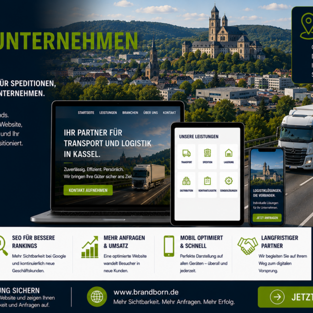Webseite Logistikunternehmen Kassel Webdesign, Webdesign Logistikunternehmen Kassel, Website für Spedition Kassel, SEO Logistikunternehmen Kassel