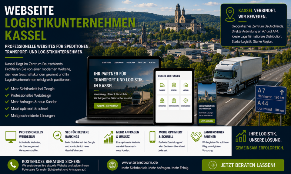 Webseite Logistikunternehmen Kassel Webdesign, Webdesign Logistikunternehmen Kassel, Website für Spedition Kassel, SEO Logistikunternehmen Kassel - Brand Born Website SEO SMM Digital Marketing Webseite Logistikunternehmen Kassel Webdesign, Webdesign Logistikunternehmen Kassel, Website für Spedition Kassel, SEO Logistikunternehmen Kassel