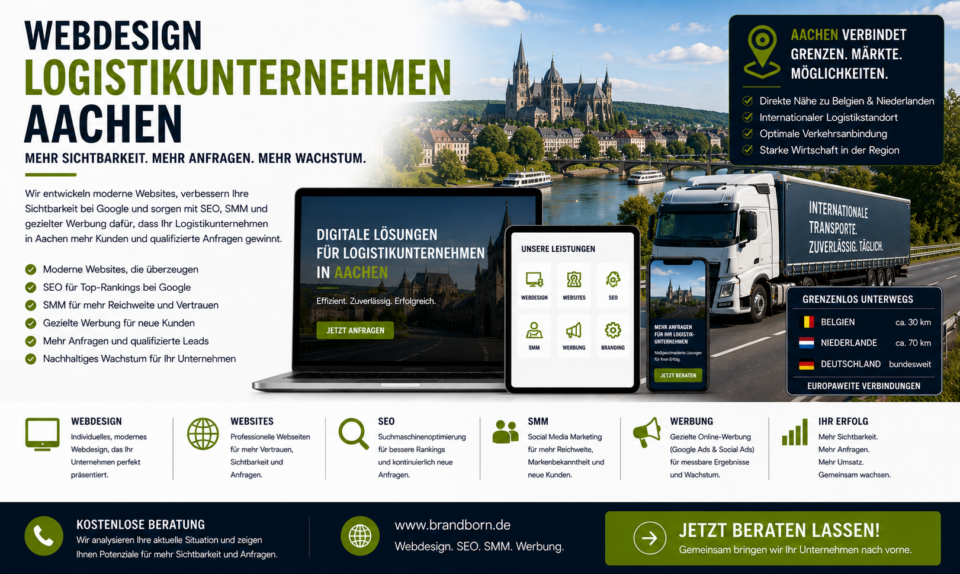 Webdesign Logistikunternehmen Aachen, Webseite Logistikunternehmen Aachen, SEO Logistikunternehmen Aachen, SMM Logistikunternehmen Aachen - Brand Born Website SEO SMM Digital Marketing Webdesign Logistikunternehmen Aachen, Webseite Logistikunternehmen Aachen, SEO Logistikunternehmen Aachen, SMM Logistikunternehmen Aachen