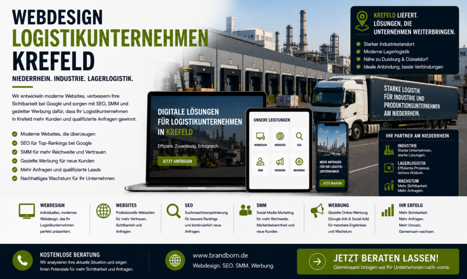 Webdesign Logistikunternehmen Krefeld, Webseite Logistikunternehmen Krefeld, SEO Logistikunternehmen Krefeld, SMM Logistikunternehmen Krefeld - Brand Born Website SEO SMM Digital Marketing Webdesign Logistikunternehmen Krefeld, Webseite Logistikunternehmen Krefeld, SEO Logistikunternehmen Krefeld, SMM Logistikunternehmen Krefeld
