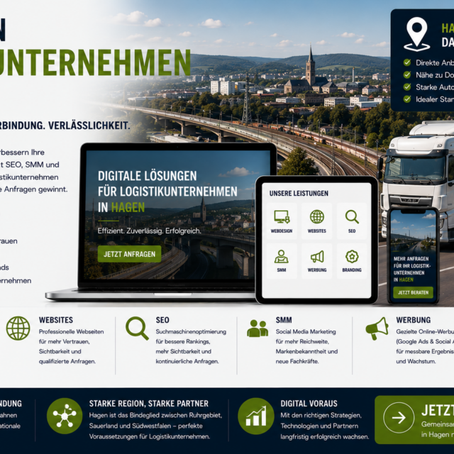 Webdesign Logistikunternehmen Hagen, Webseite Logistikunternehmen Hagen, SEO Logistikunternehmen Hagen, SMM Logistikunternehmen Hagen, Werbung Logistikunternehmen Hagen