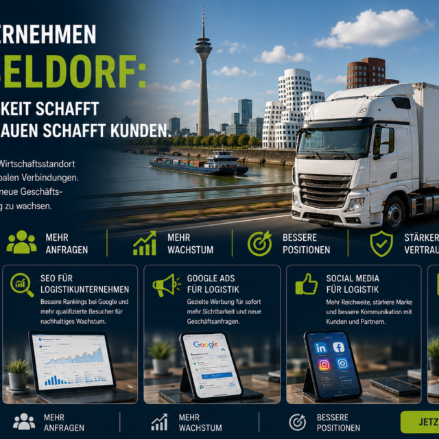Logistikunternehmen Düsseldorf, Spedition Düsseldorf, Logistik Düsseldorf, Transportunternehmen Düsseldorf, SEO Logistikunternehmen