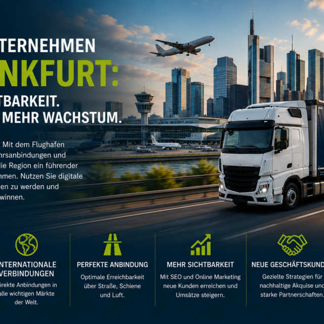Logistikunternehmen Frankfurt, Spedition Frankfurt, Logistik Frankfurt, Transportunternehmen Frankfurt, SEO Logistikunternehmen
