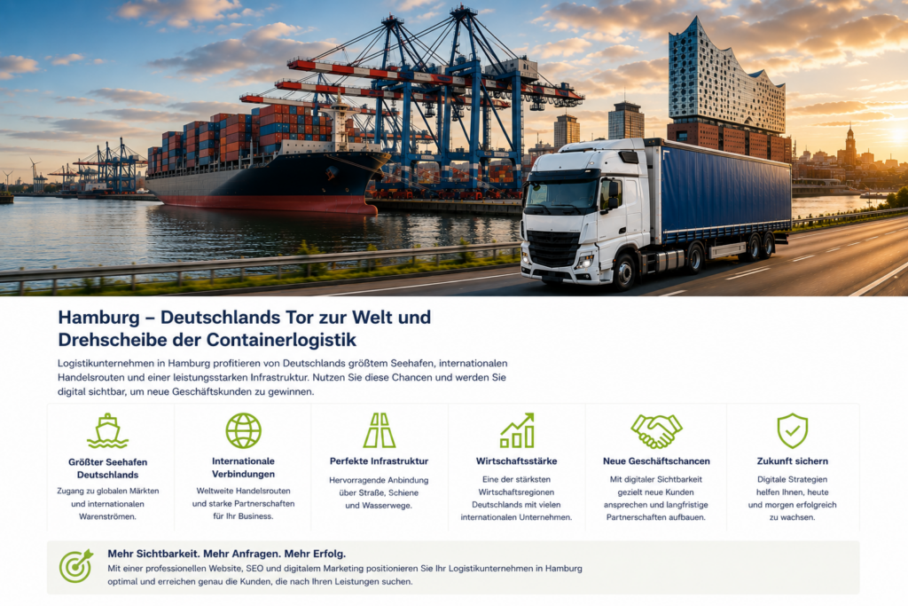 Logistikunternehmen Hamburg, Spedition Hamburg, Logistik Hamburg, Transportunternehmen Hamburg, SEO Logistikunternehmen