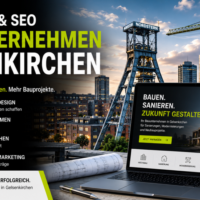 Webdesign Bauunternehmen Gelsenkirchen, SEO Bauunternehmen Gelsenkirchen, Website Bauunternehmen Gelsenkirchen, Local SEO Bauunternehmen