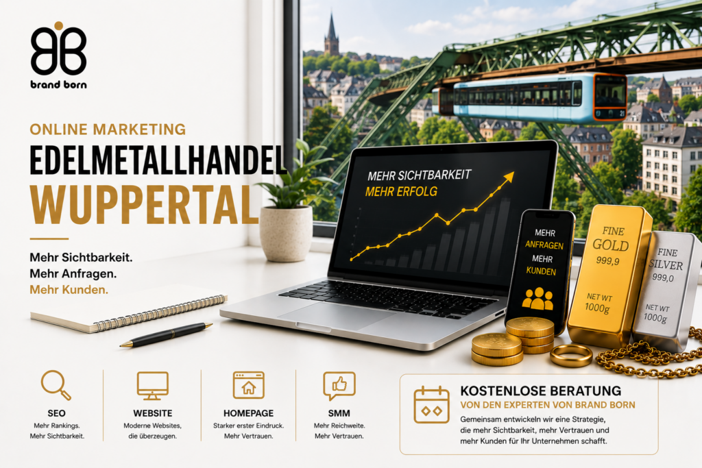 Online Marketing Edelmetallhandel Wuppertal: SEO Edelmetallhandel Wuppertal, Website Edelmetallhandel Wuppertal, Homepage Edelmetallhandel Wuppertal, SMM Edelmetallhandel Wuppertal. - Brand Born Website SEO SMM Digital Marketing Online Marketing Edelmetallhandel Wuppertal: SEO Edelmetallhandel Wuppertal, Website Edelmetallhandel Wuppertal, Homepage Edelmetallhandel Wuppertal, SMM Edelmetallhandel Wuppertal.