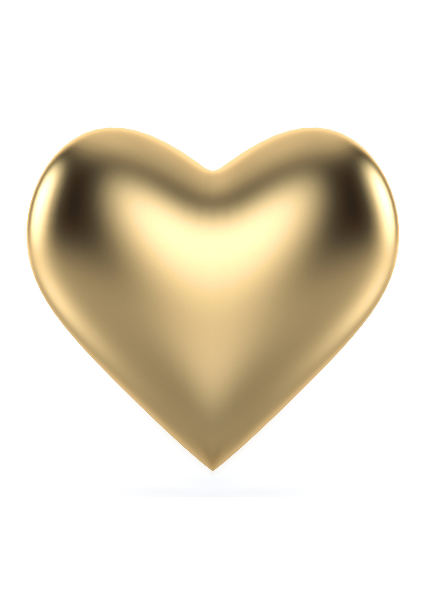 Website für Juweliere, Webdesign Juweliere SEO für Juweliere. Webdesign für Juweliere und Google Ads für Juweliere. SMM für Juweliere & Werbung für Juweliere. - Brand Born Website SEO SMM Digital Marketing Gold, heart-shaped sculpture with glossy finish on a white background, conveying love or affection