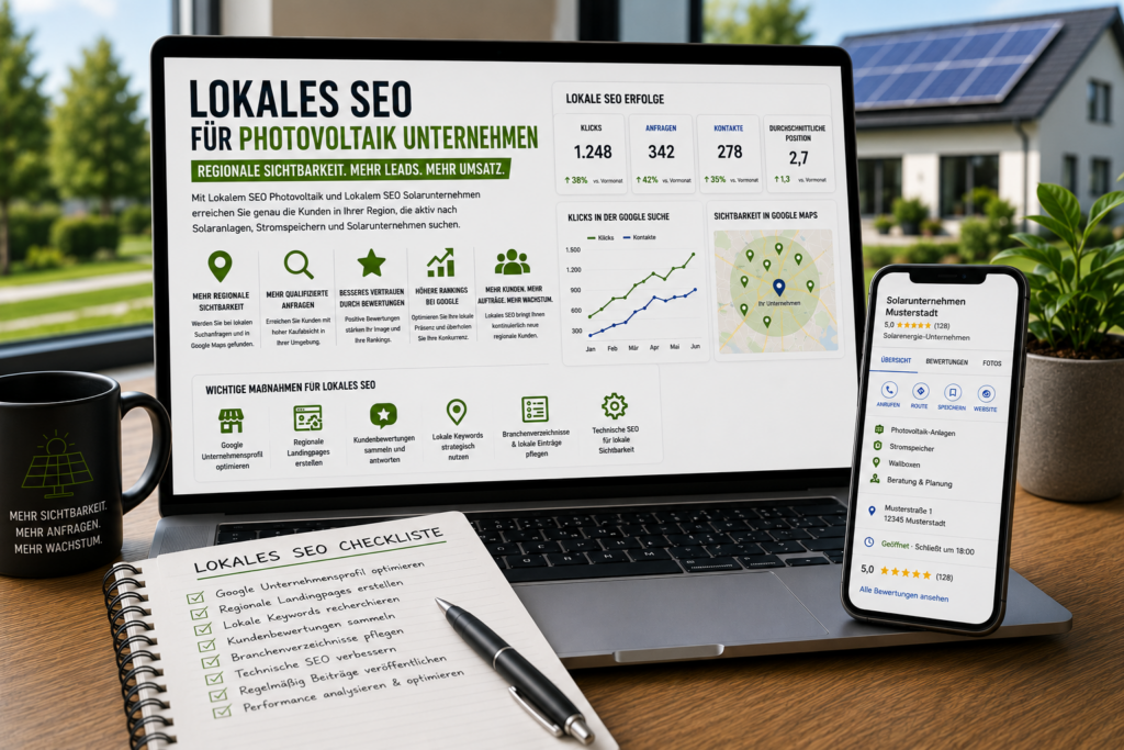 Lokales SEO Photovoltaik | Lokales SEO Solarunternehmen