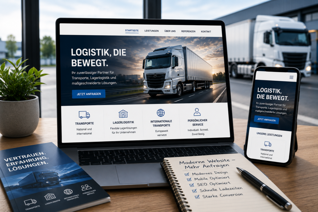 Webdesign Logistikunternehmen und Webseite für Spedition, Website für Logistikunternehmen, Moderne Logistik Website, SEO Logistikunternehmen, SMM Spedition - Brand Born Website SEO SMM Digital Marketing Webdesign Logistikunternehmen und Webseite für Spedition, Website für Logistikunternehmen, Moderne Logistik Website, SEO Logistikunternehmen, SMM Spedition