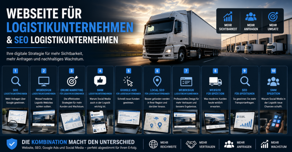Webseite für Logistikunternehmen, SEO Logistikunternehmen, Webdesign Logistikunternehmen, Website für Spedition, SEO für Speditionen - Brand Born Website SEO SMM Digital Marketing Webseite für Logistikunternehmen, SEO Logistikunternehmen, Webdesign Logistikunternehmen, Website für Spedition, SEO für Speditionen