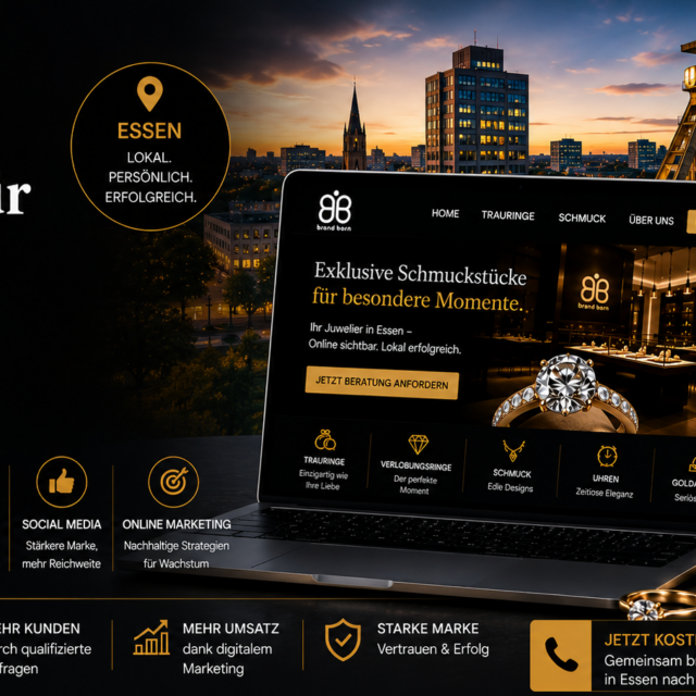 Website für Juweliere Essen, Webdesign für Juweliere Essen, SEO für Juweliere Essen, Google Ads für Juweliere Essen, Social Media für Juweliere Essen