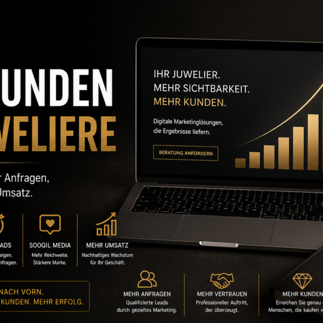 Mehr Kunden für Juweliere, Kundengewinnung für Juweliere, Juwelier Marketing, SEO für Juweliere, Google Ads für Juweliere und Online Marketing für Juweliere.