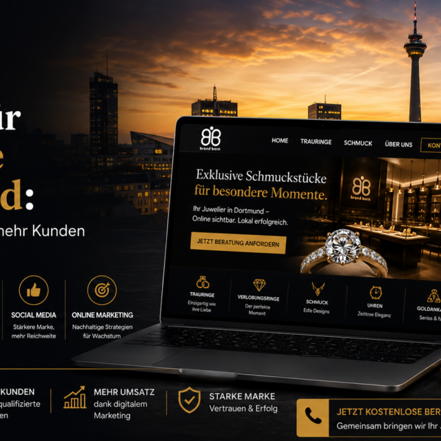 Website für Juweliere Dortmund, Webdesign für Juweliere Dortmund, SEO für Juweliere Dortmund, Google Ads für Juweliere Dortmund, SMM für Juweliere Dortmund